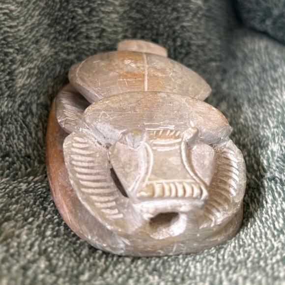 Egyptian Scarab in Soapstone Vintage - Picture 4 of 8
